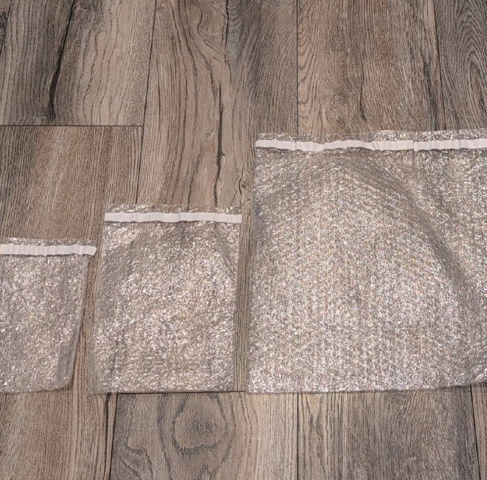 15 Bubble Wrap Bags Bundle 3 Sizes Self Sealing 5 of Each Size